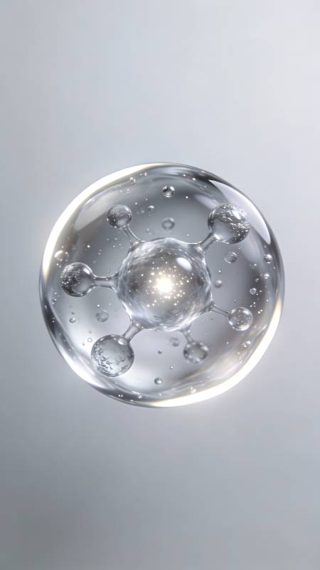 水滴中的分子世界图片