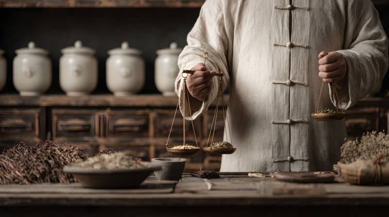 中药师称药 古法传承图片