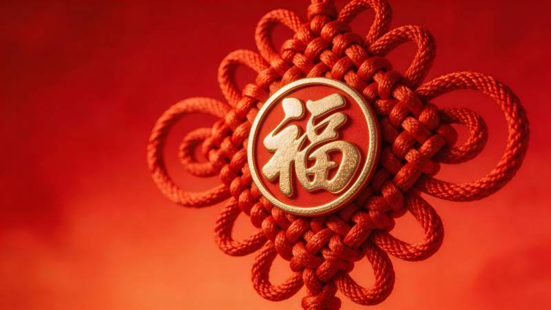 红绳结福 喜庆吉祥图片