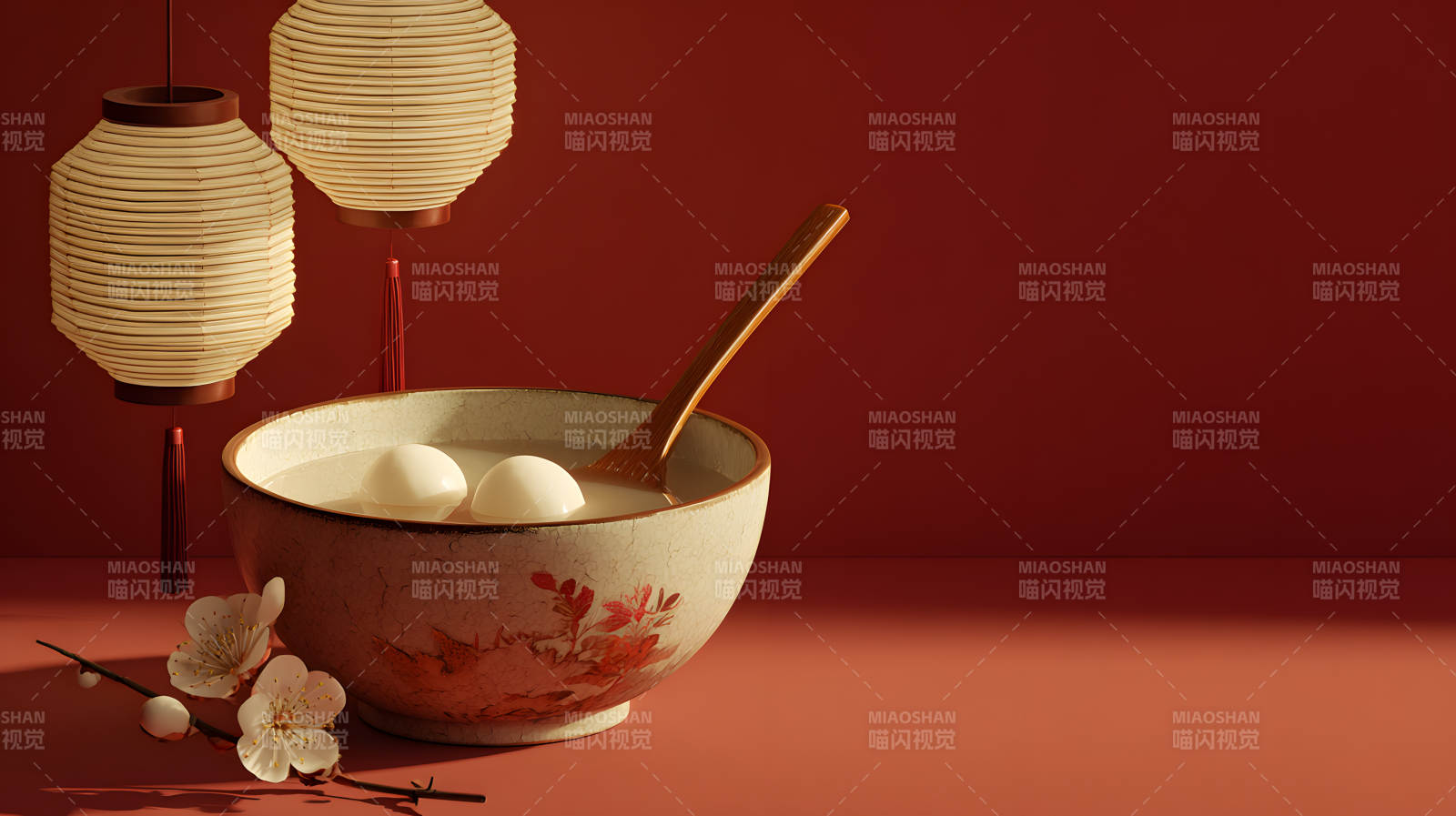 红灯笼下 汤圆暖人心图片