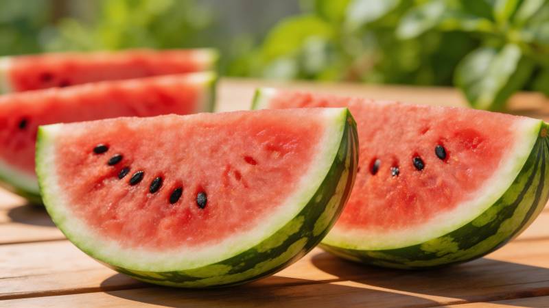西瓜切片 夏日清凉必备图片
