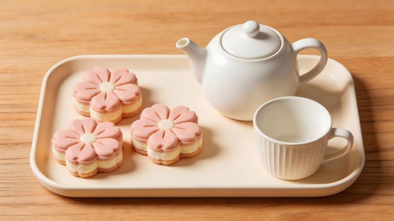 樱花茶点 温馨下午茶时光图片