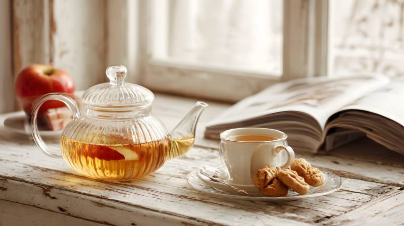 窗边茶点 静享午后时光图片
