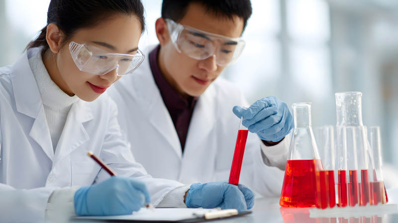 实验室中的化学实验研究图片