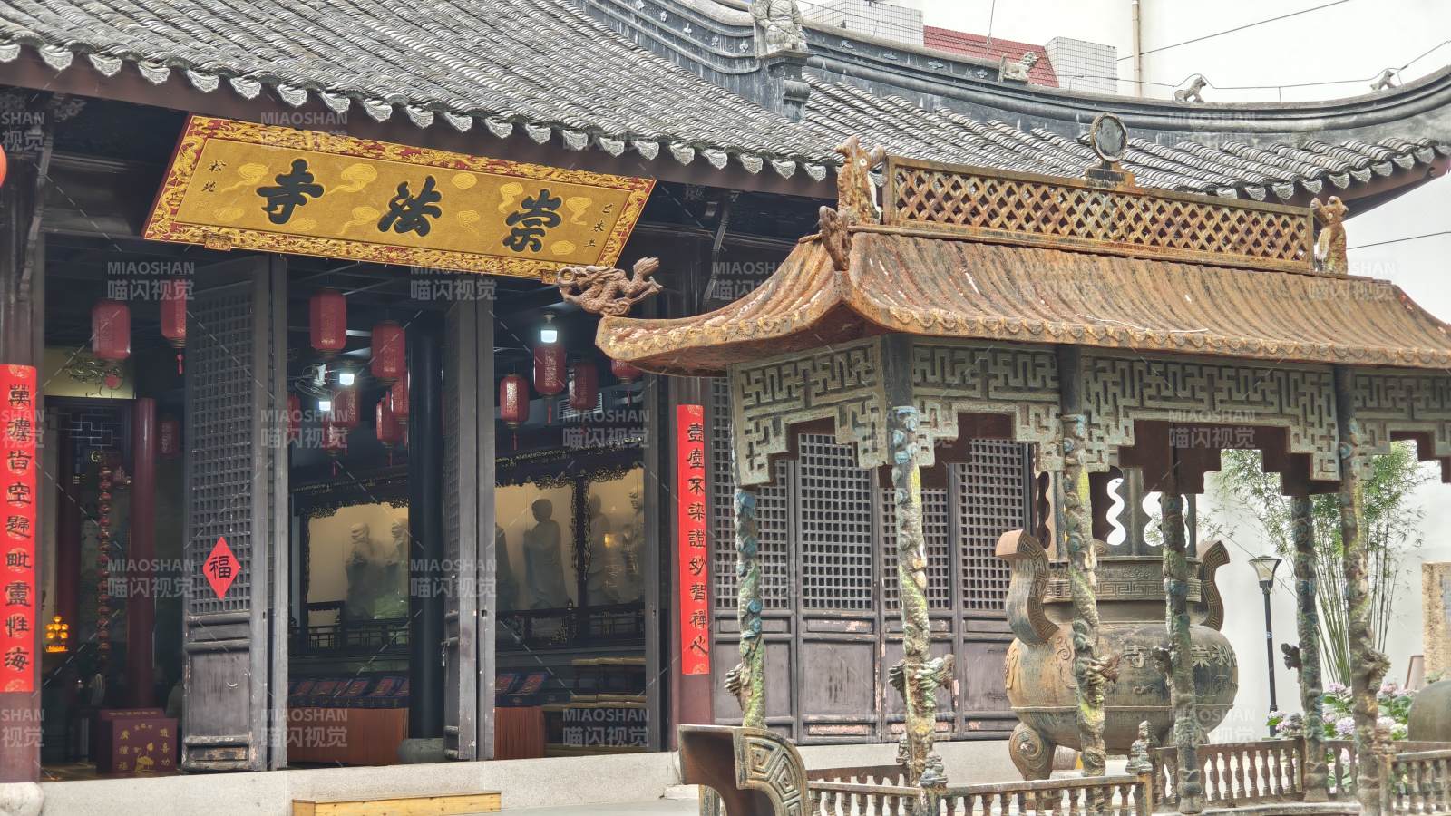 常州人民公园崇法寺古建筑风貌图片