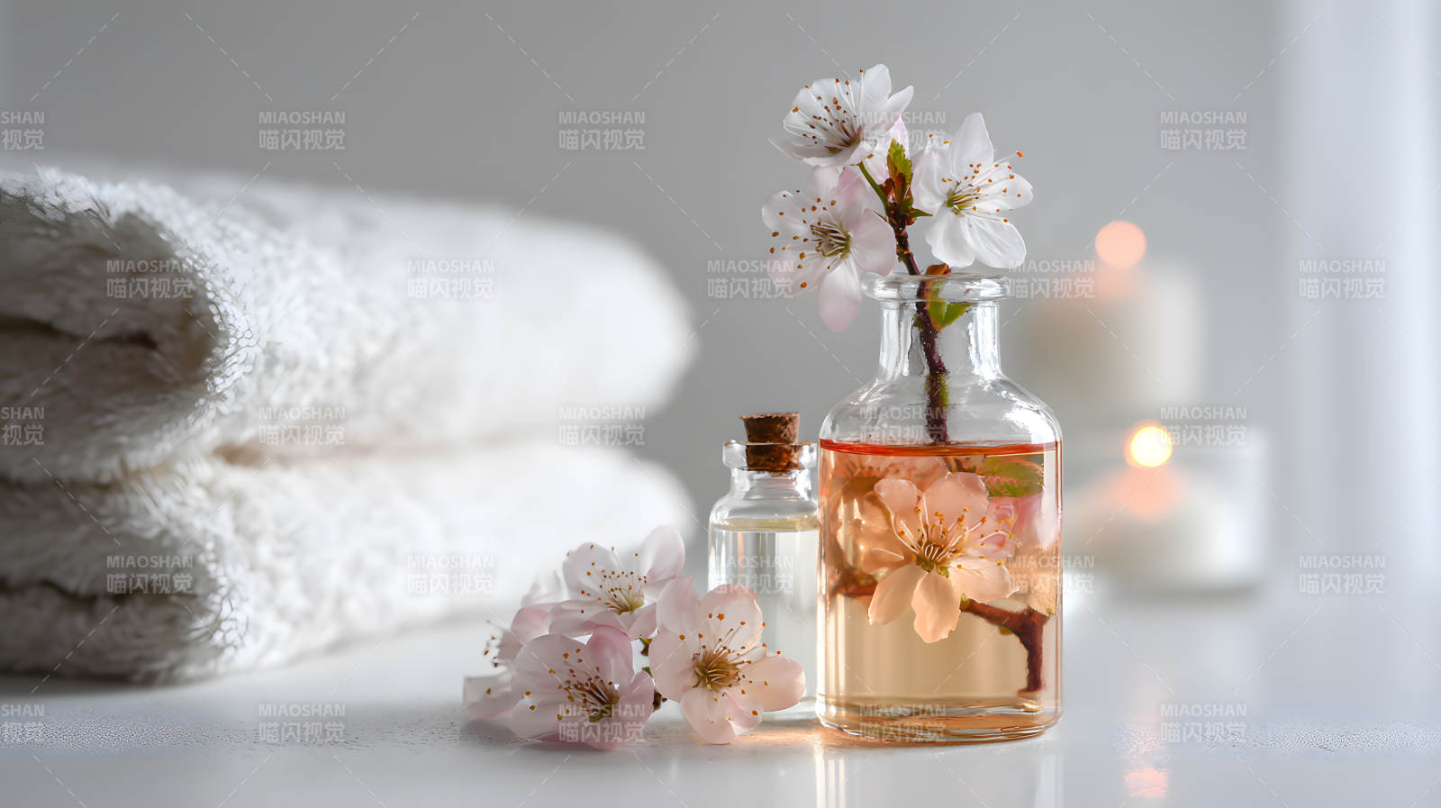 樱花精油 静谧疗愈时光图片