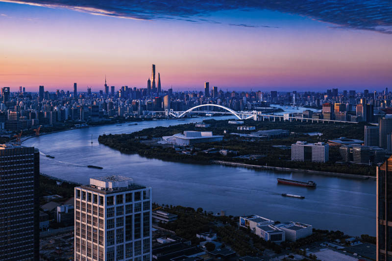 暮色浦江 城影如画图片