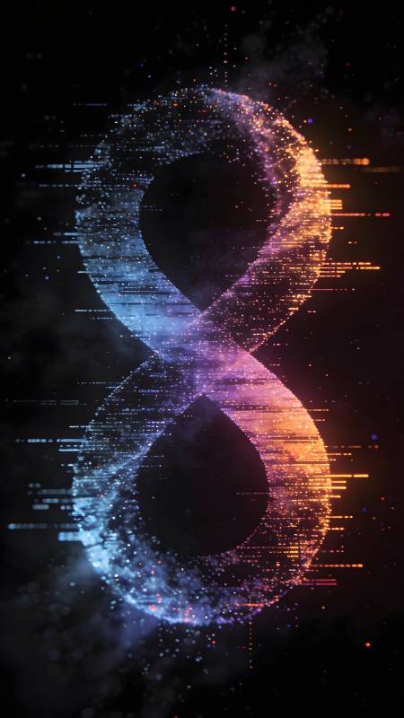 数字 星河粒子幻彩流图片