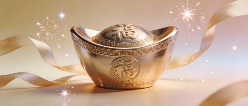 金元宝贺新春 福字闪耀迎吉祥图片