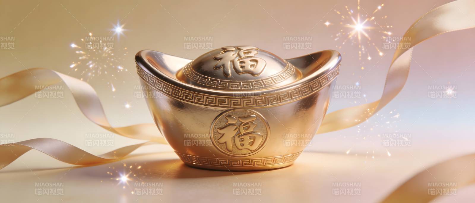 金元宝贺新春 福字闪耀迎吉祥图片