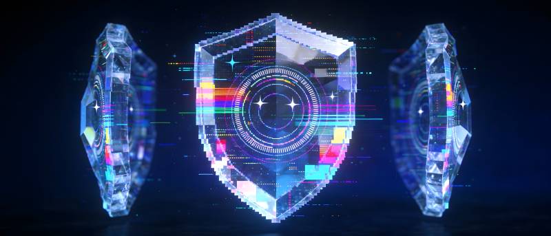 数字盾牌 未来安全守护图片