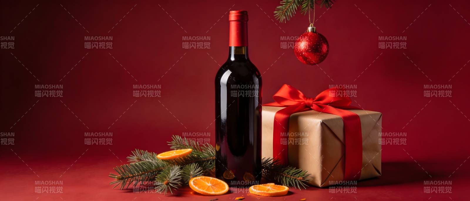 红酒礼盒迎圣诞图片