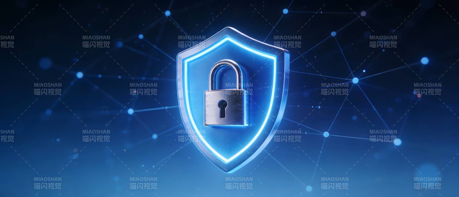 数字安全盾牌守护网络图片