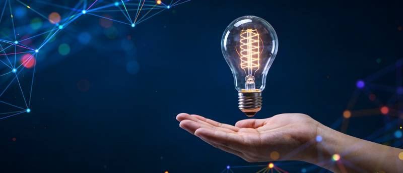 手握光 bulb 智启未来网图片