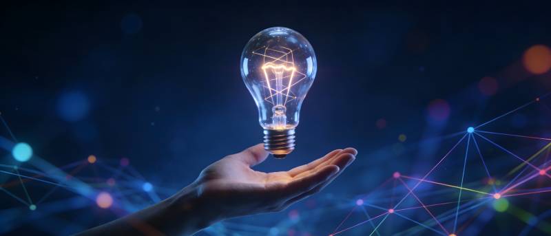 手握光 bulb 智启未来网图片