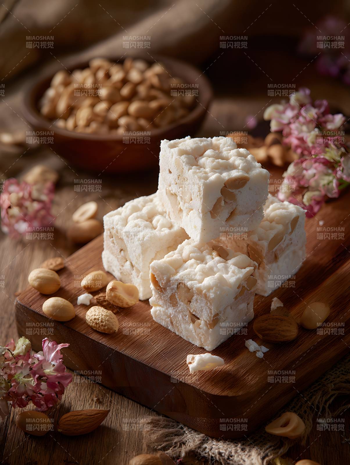 花生牛轧糖 香甜软糯图片