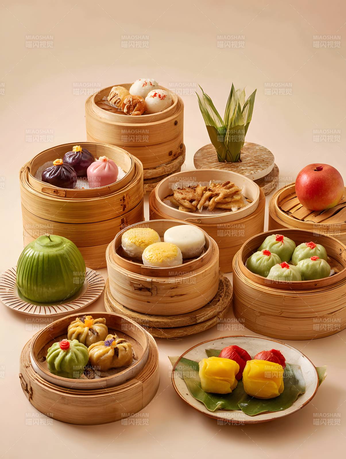 精致中式点心盛宴图片