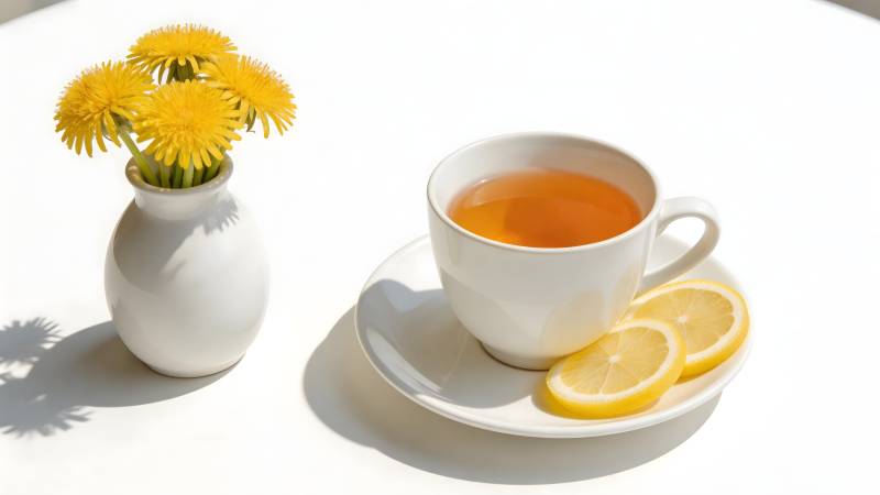 茶伴雏菊 柠檬添香图片