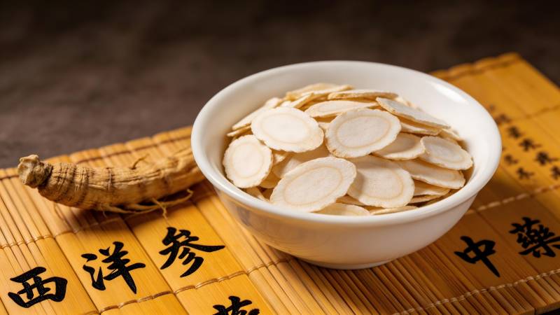 西洋参片与整根 中药养生图片