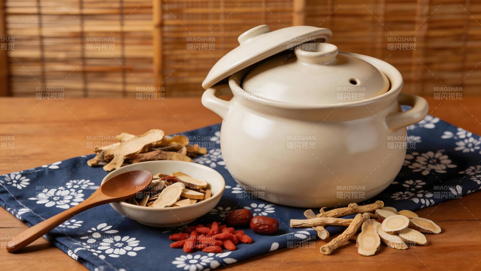 中药炖汤养生煲图片