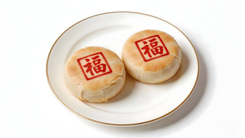 福字月饼 团圆吉祥味图片