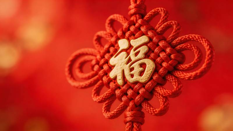 红绳结福 喜庆吉祥图片