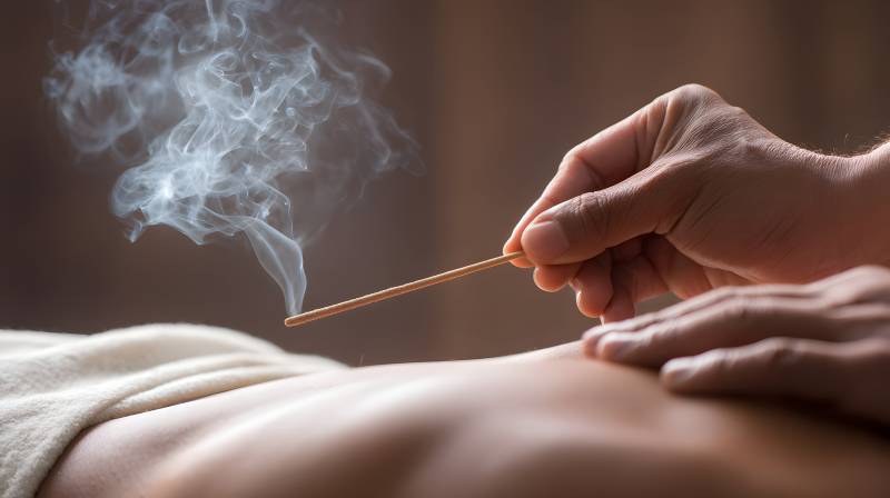 艾灸疗法 温通经络图片