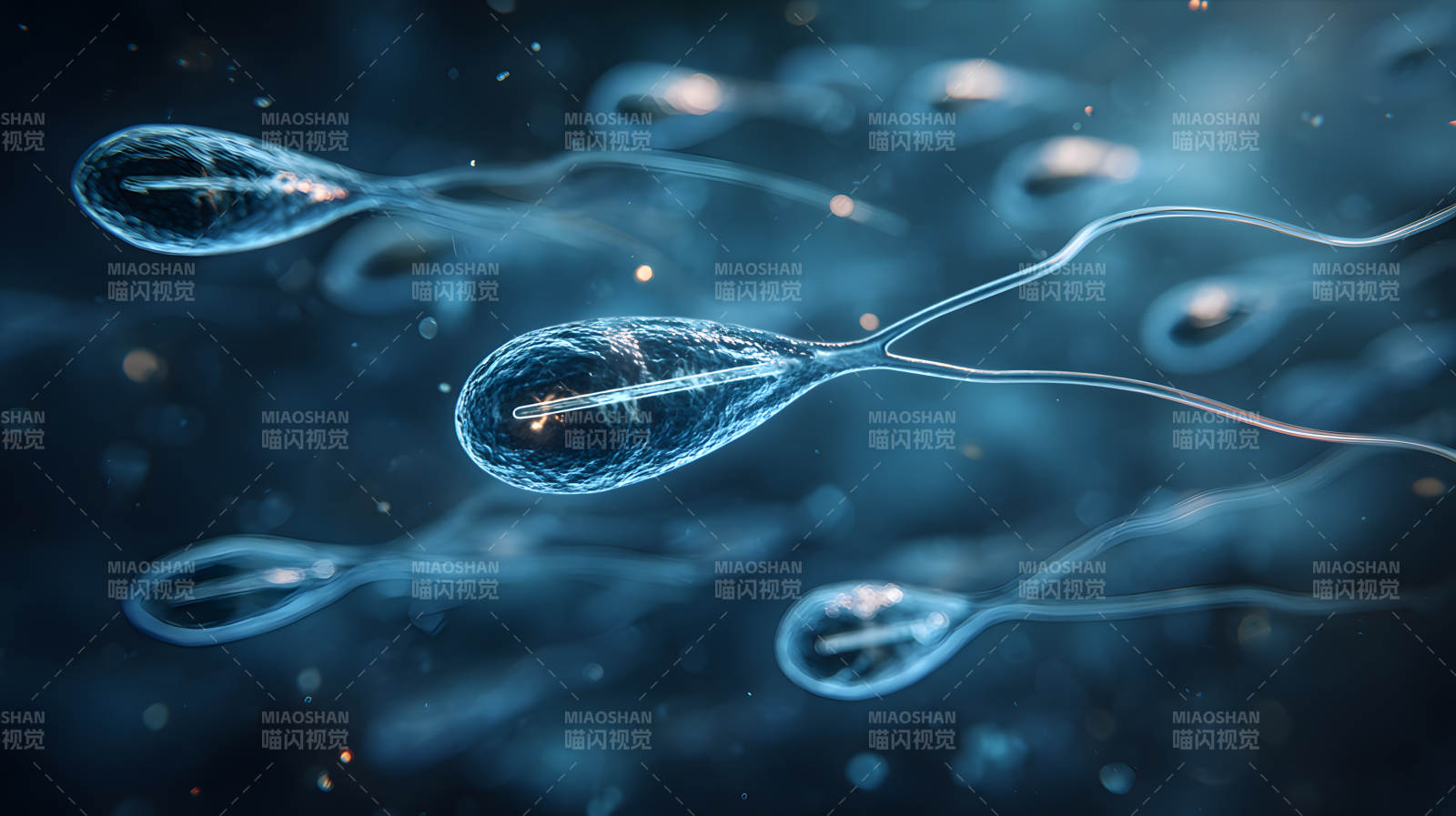 精子游动微观图图片