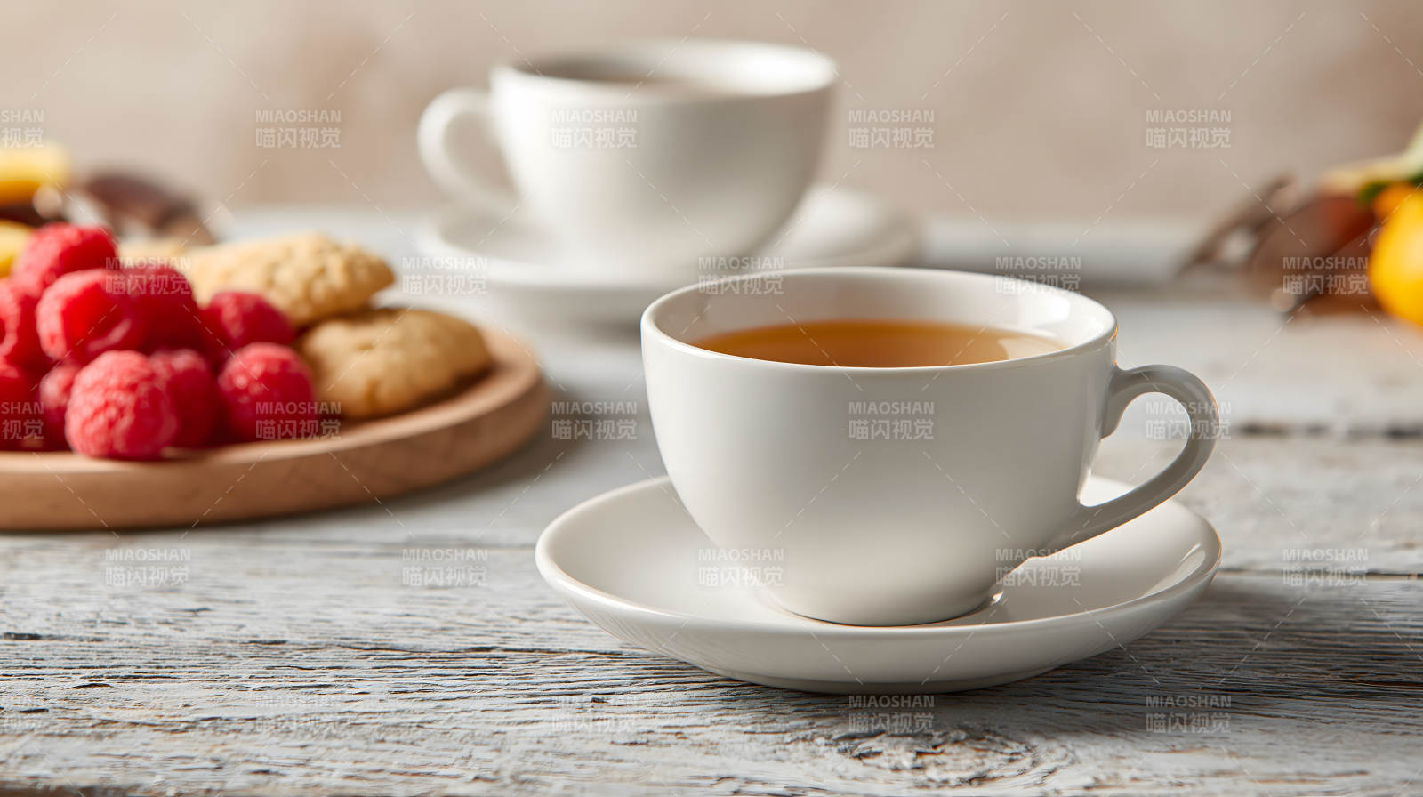 茶点时光 红茶配覆盆子饼干图片