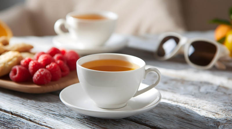 茶点时光 红茶配覆盆子图片