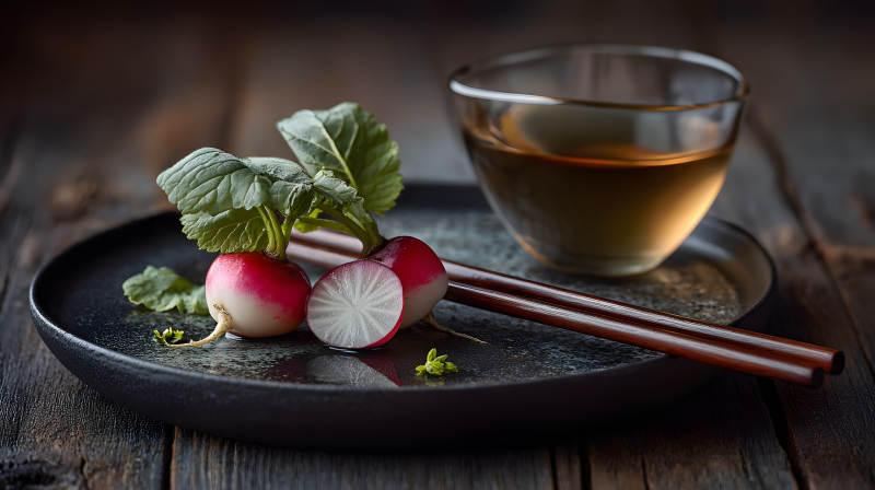 茶配萝卜 静享清欢图片