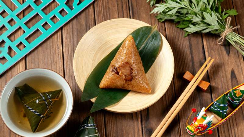 端午粽香 艾草伴茶韵图片