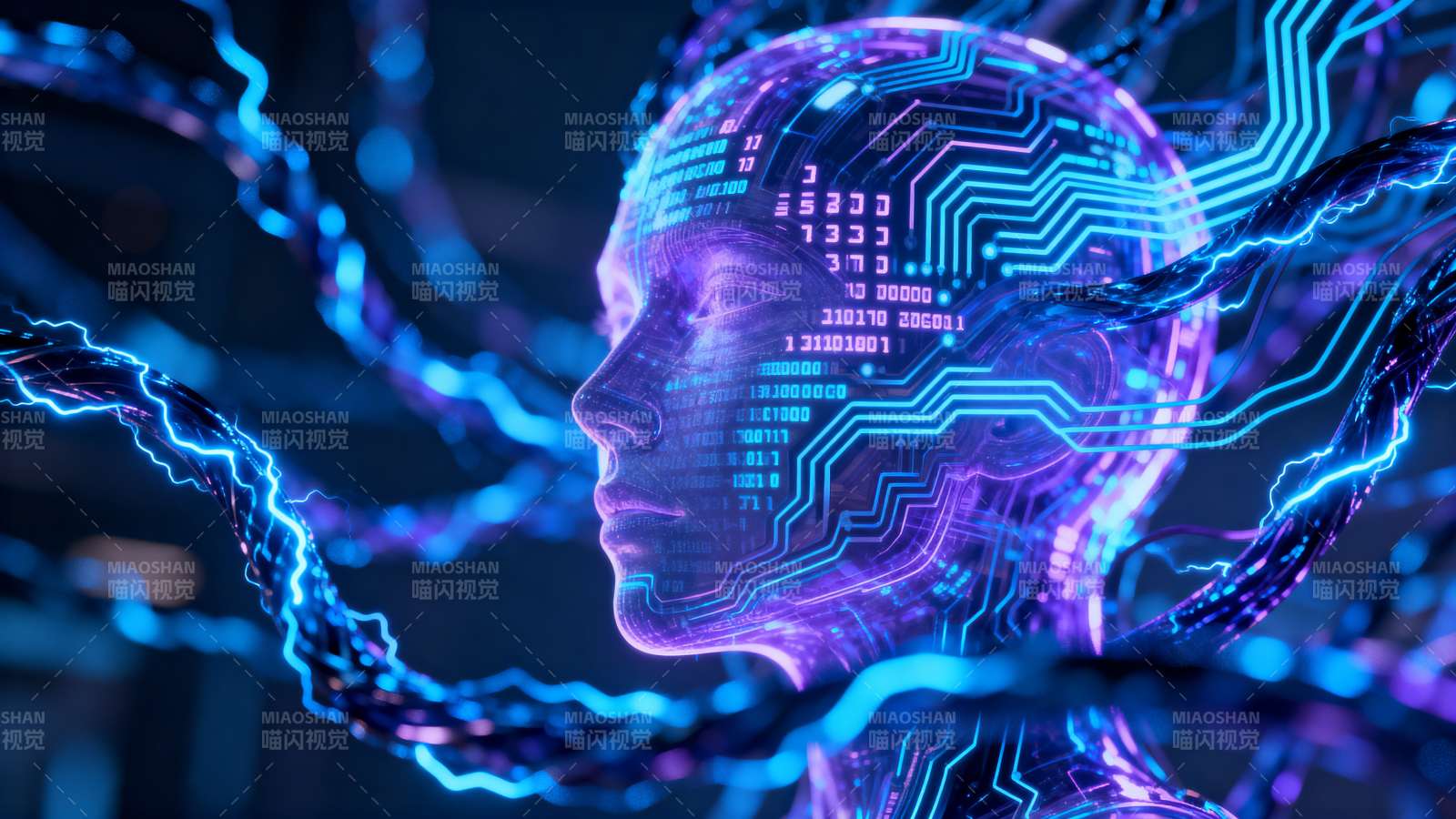 数字大脑 AI思维可视化图片