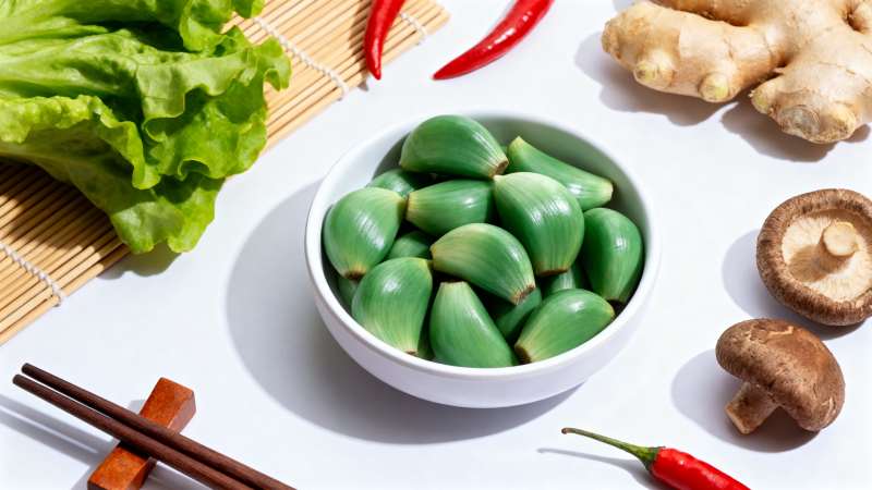 青蒜配鲜蔬 家常好滋味图片