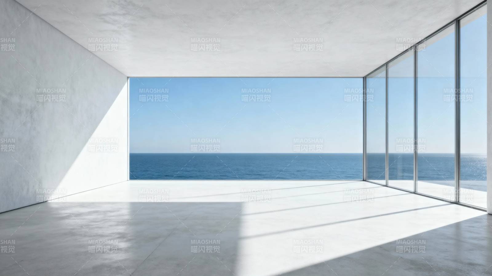 海景玻璃房 极简光影空间图片