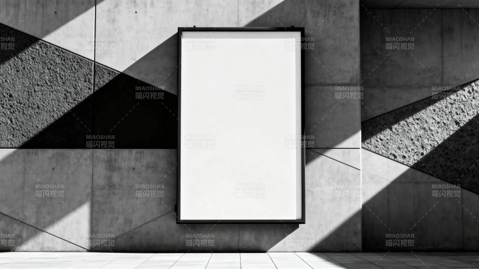 光影几何 空白画框图片