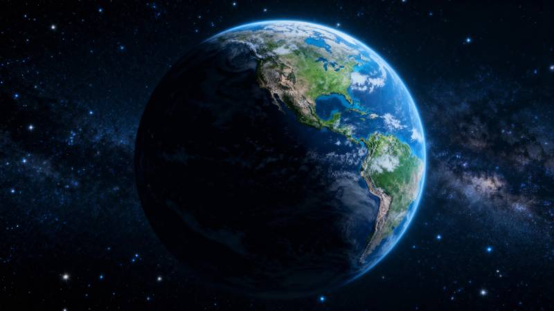 地球悬于星河之中图片