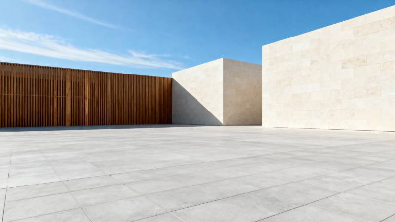现代极简庭院空间图片