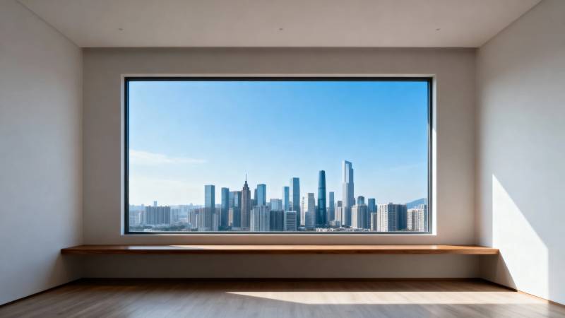 窗景 城市天际线图片