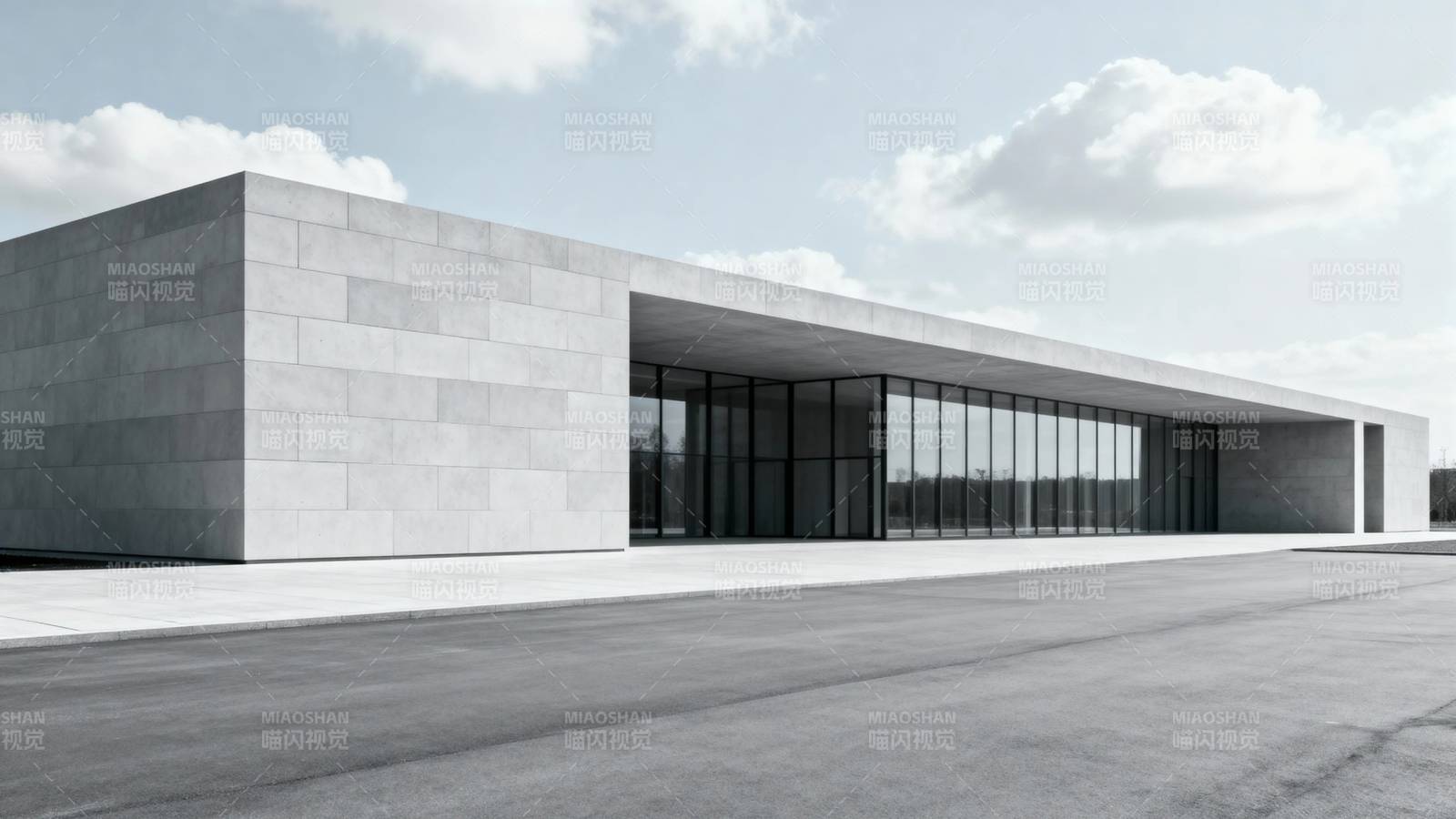 现代极简主义建筑外观图片