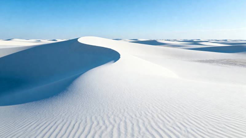 白沙如雪 曲线如画图片