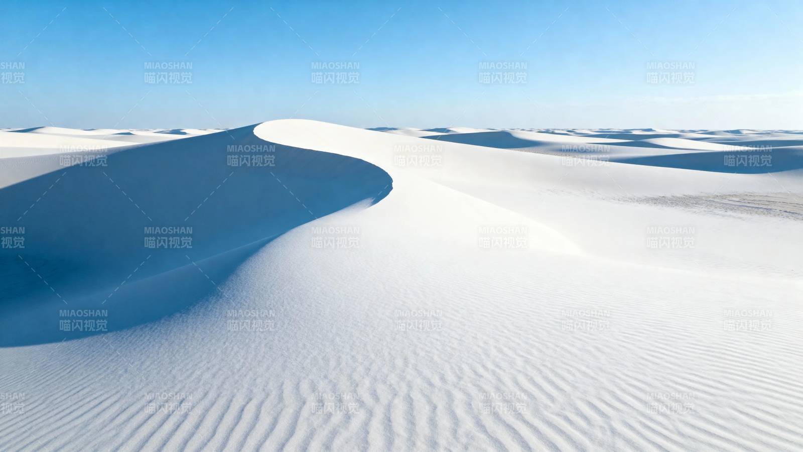 白沙如雪 曲线如画图片