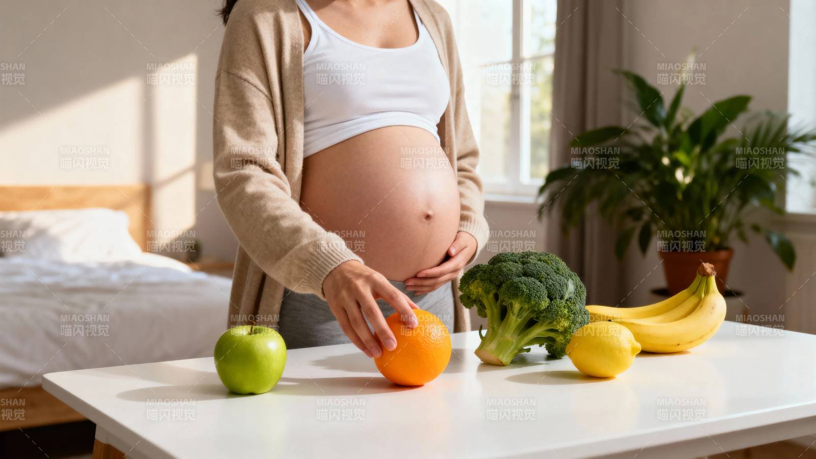 孕妇选健康水果蔬菜图片