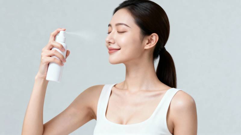 喷雾护肤 清新自然美图片