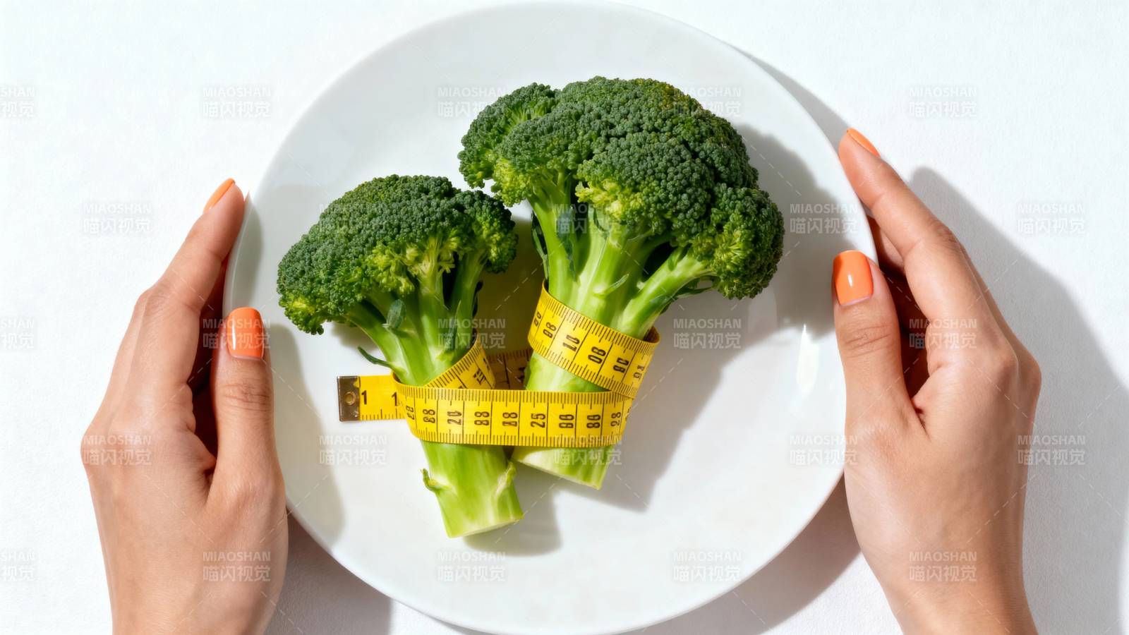 西兰花缠尺 健康饮食象征图片