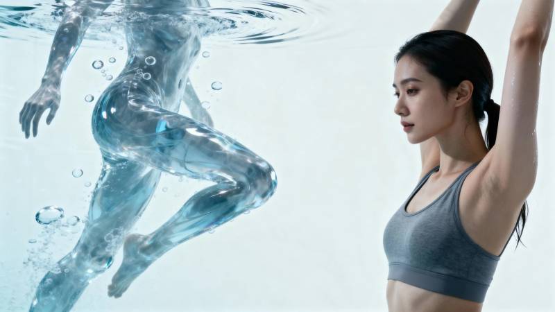 水下瑜伽 柔韧之美图片