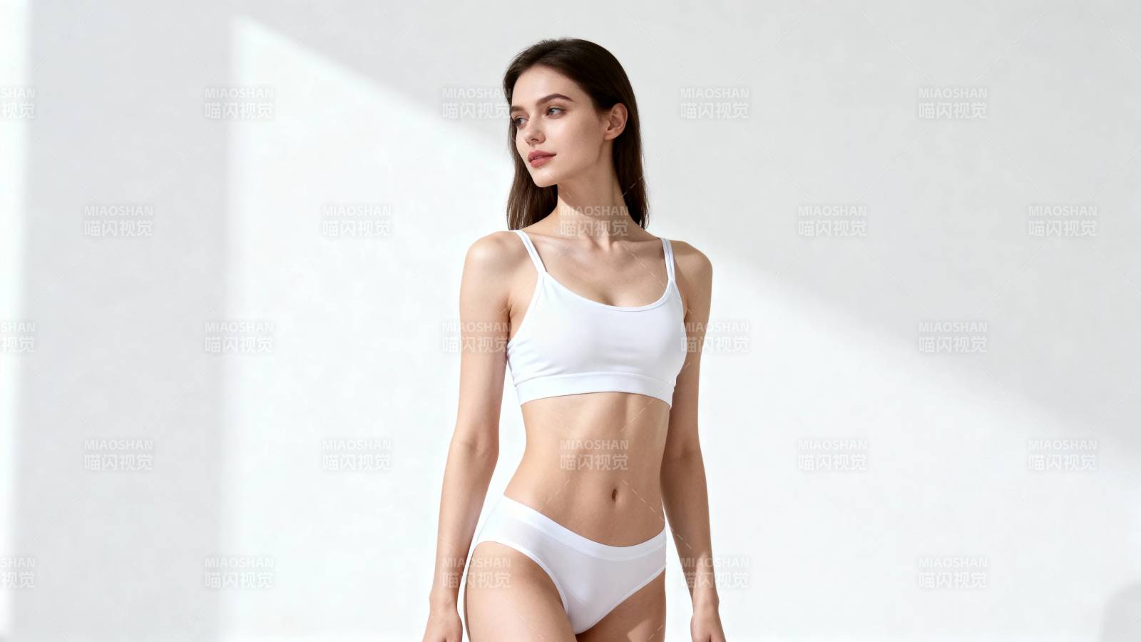 白衣女子 简约优雅风图片