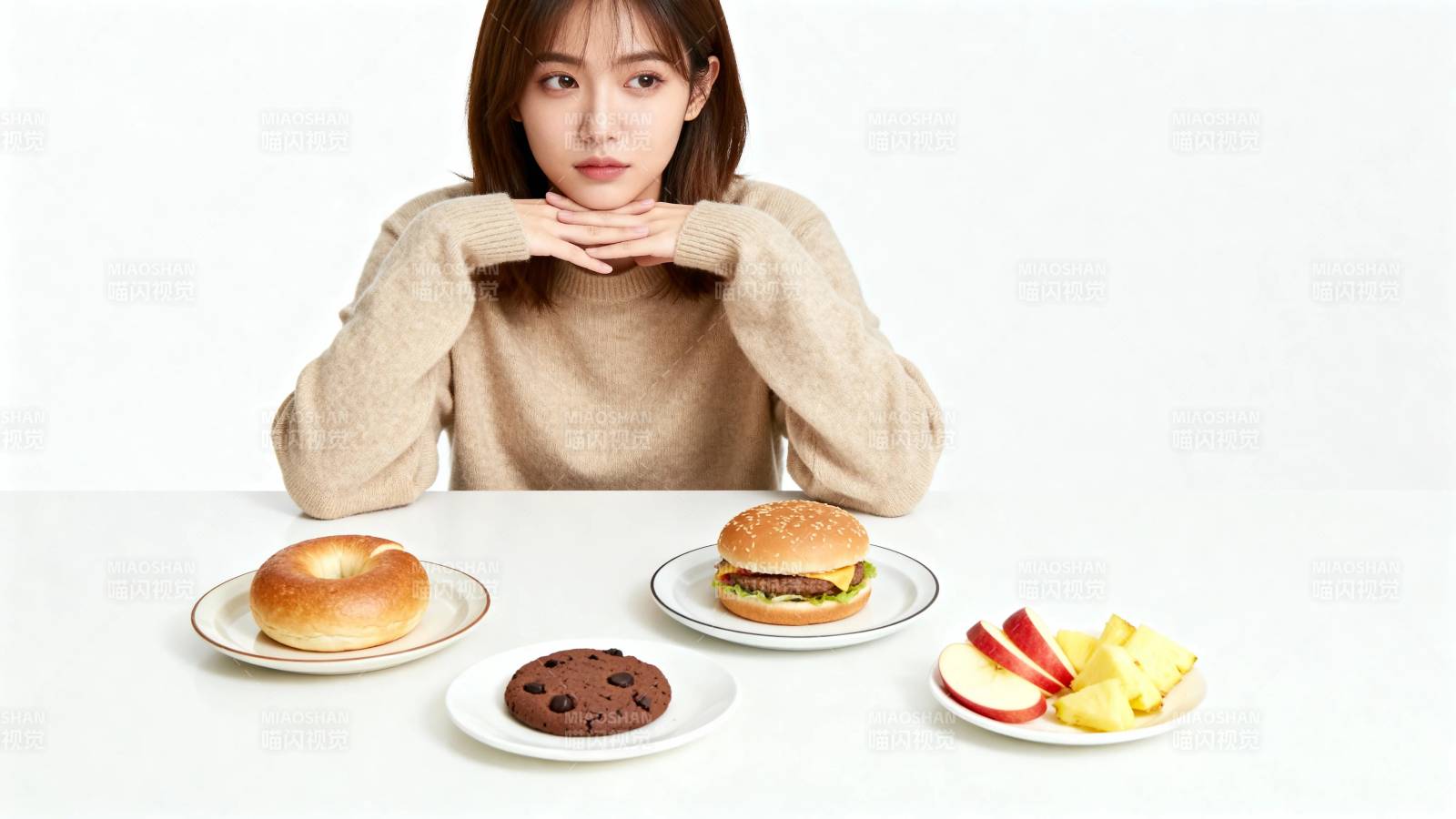 美食当前 少女沉思选哪个图片