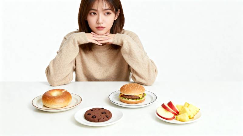 美食当前 少女沉思选哪个图片