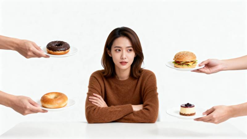 美食诱惑 她选择拒绝图片